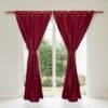VINOTINTO cortina jacquard x 2 paneles SIN velo