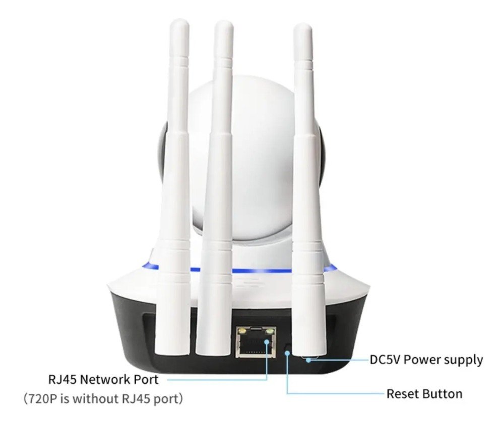 3 Cámara 3 antenas WIFI inteligente