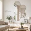 3 ESPEJOS DECORATIVOS EN FORMA DE HEXAGONO