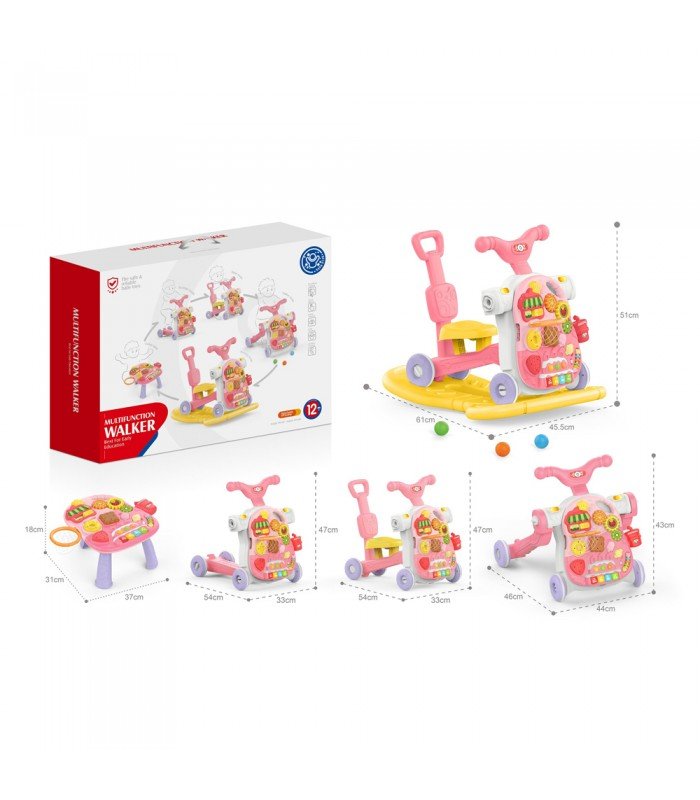 CAMINADOR PARA BEBE ROSA