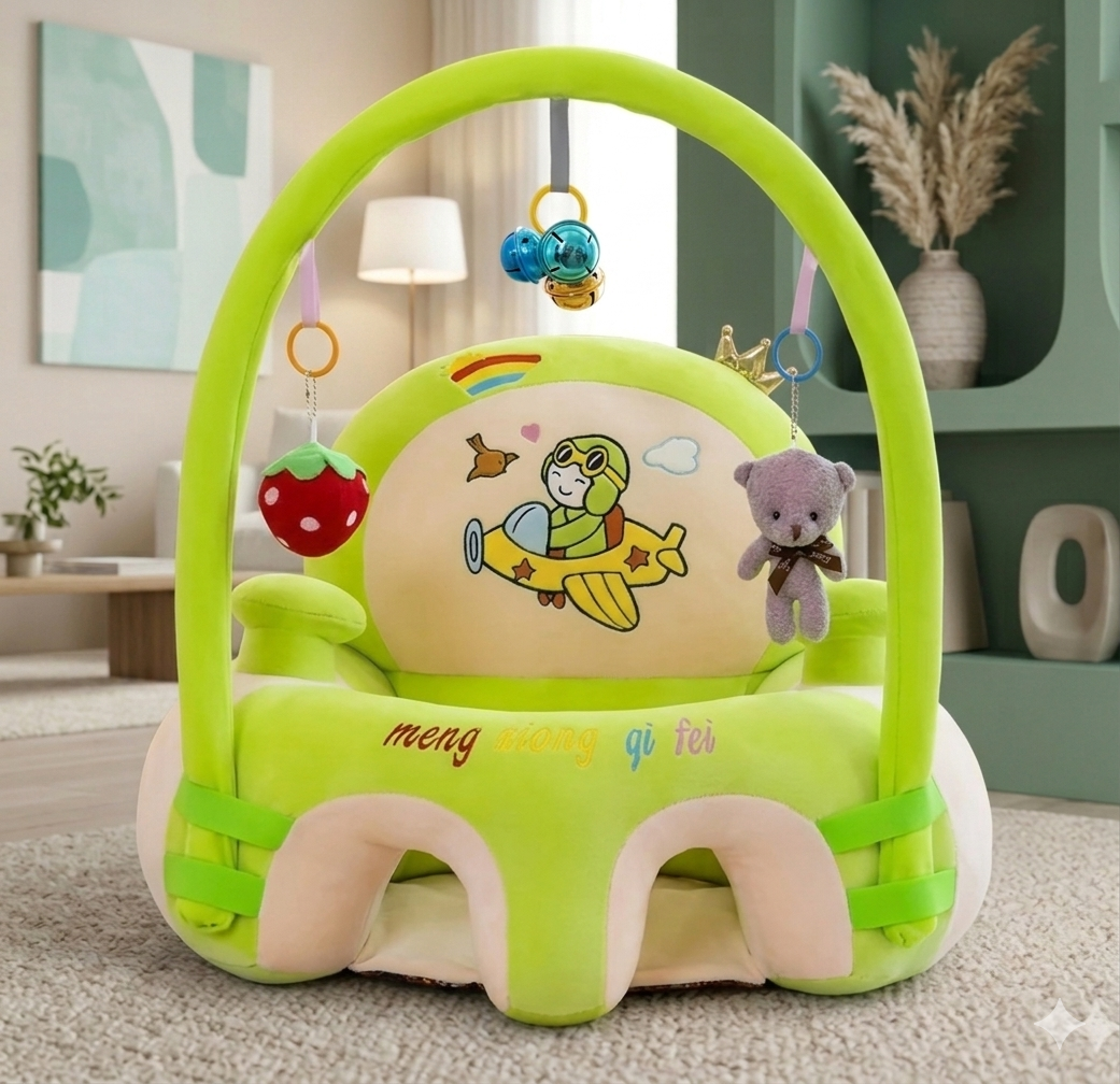 5 SILLA PARA BEBÉ CON SONAJERO