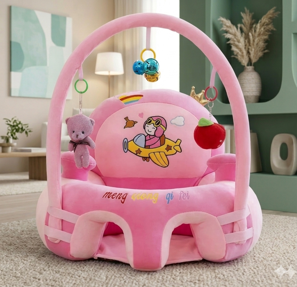 8 SILLA PARA BEBÉ CON SONAJERO