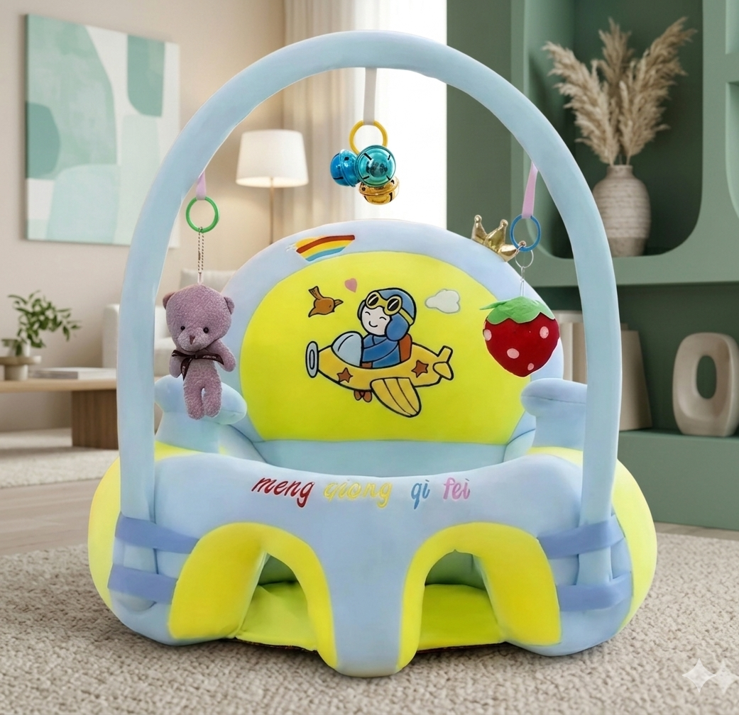 9 SILLA PARA BEBÉ CON SONAJERO