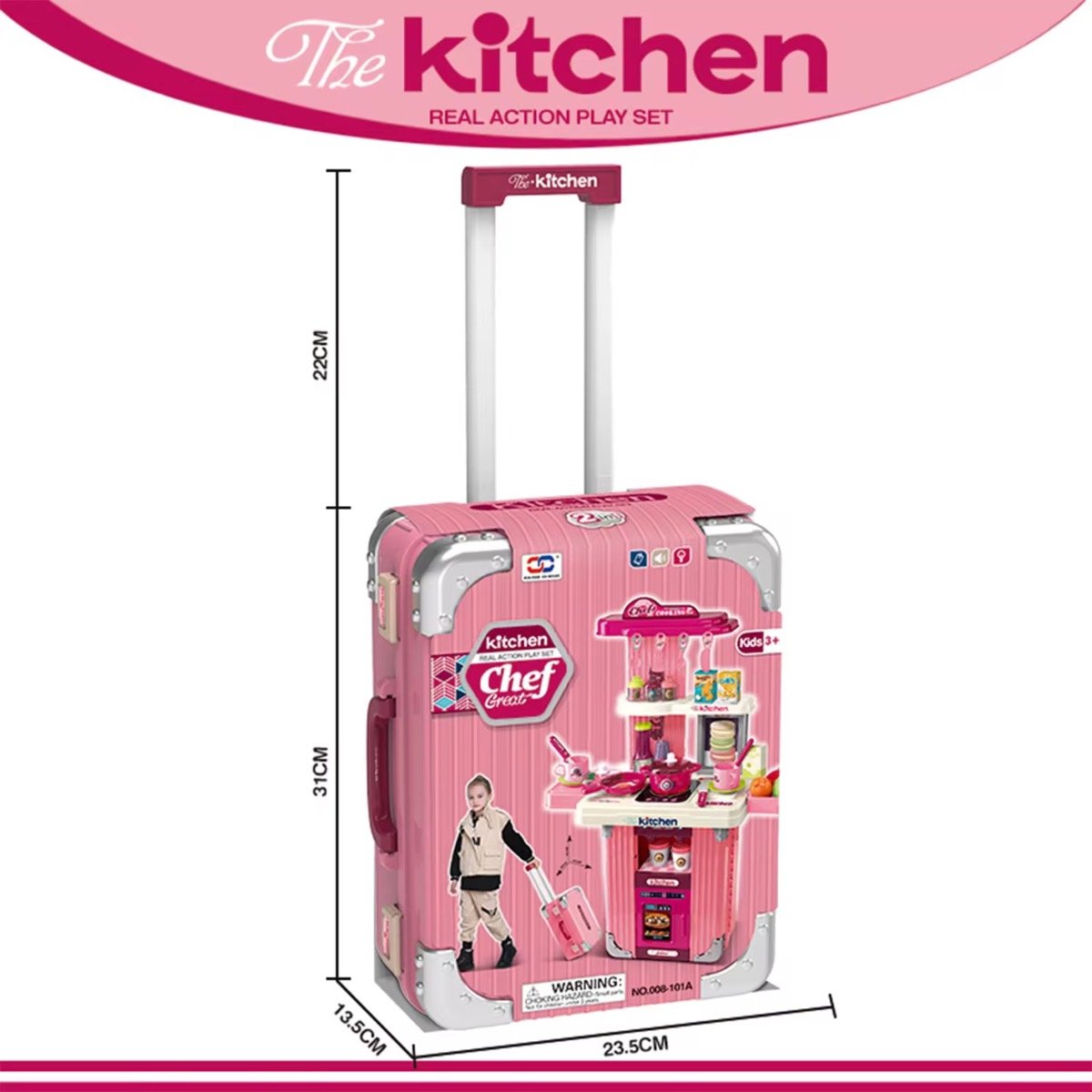 Juego maleta de cocina 3 en 1