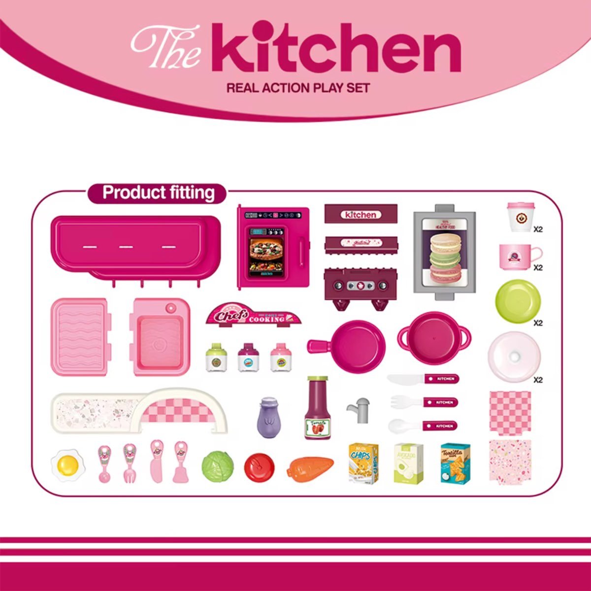 Juego maleta de cocina 3 en 1