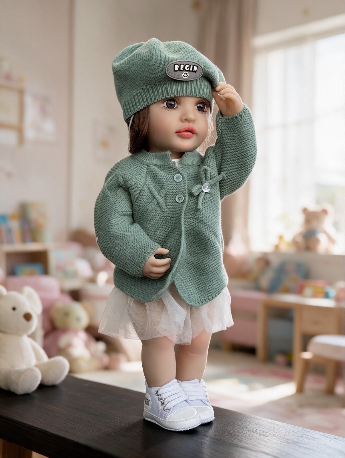JUGUETE MUÑECA REALISTA INTERACTIVA